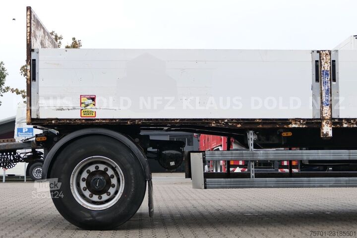 Rimorchio aperto Samro Pritsche Bordwände Baustoffwagen