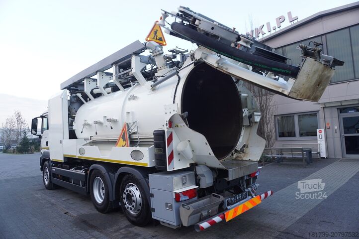 Atık su arıtma tesisi MAN TGS 26.360 / RIVARD 18m3 / 180 tho km