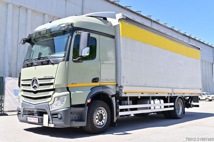 LKW mit Pritsche & Plane Mercedes-Benz Actros 1845  Ersatzfahrzeug E6 Retarder LBW+FB
