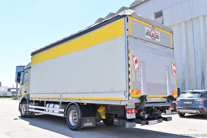 LKW mit Pritsche & Plane Mercedes-Benz Actros 1845  Ersatzfahrzeug E6 Retarder LBW+FB