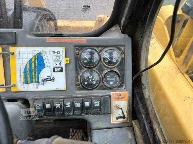 Teleskopiskais iekrāvējs CATERPILLAR CAT TH63 / 3t / 12,5 m /