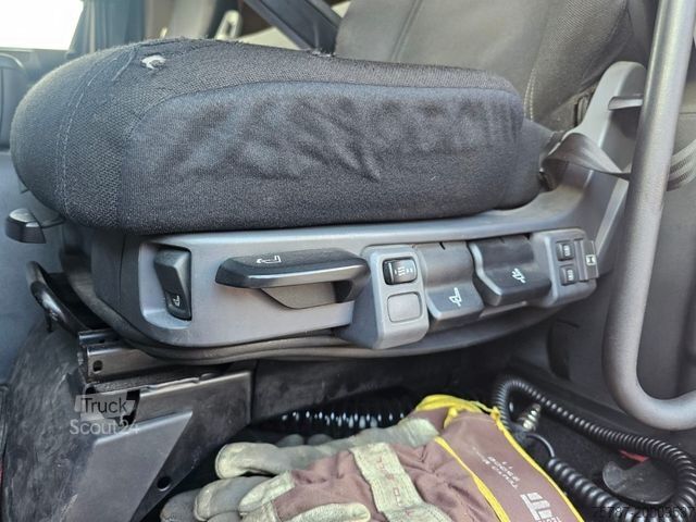 Camion cu platformă și prelată SCANIA G410 Volumen, Edscha, Hubdach+Tandemhänger