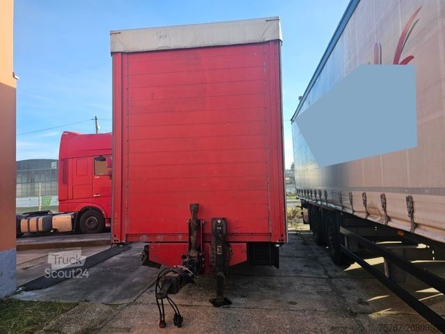 Camion cu platformă și prelată SCANIA G410 Volumen, Edscha, Hubdach+Tandemhänger