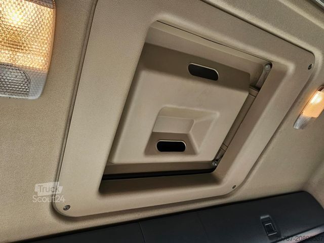 Camion cu platformă și prelată SCANIA G410 Volumen, Edscha, Hubdach+Tandemhänger