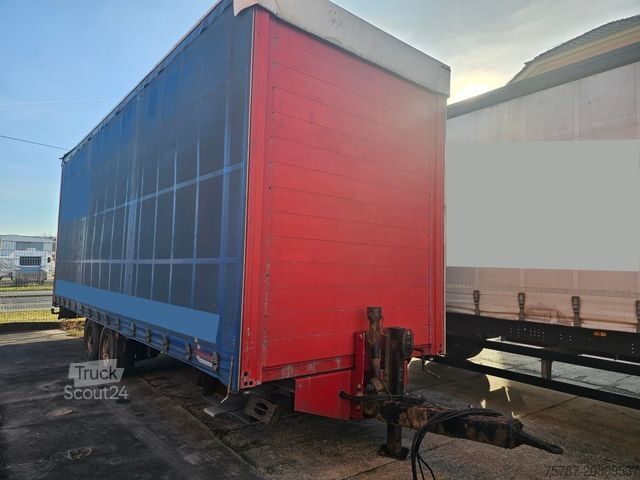 Camion cu platformă și prelată SCANIA G410 Volumen, Edscha, Hubdach+Tandemhänger