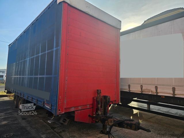 Camion cu platformă și prelată SCANIA G410 Volumen, Edscha, Hubdach+Tandemhänger