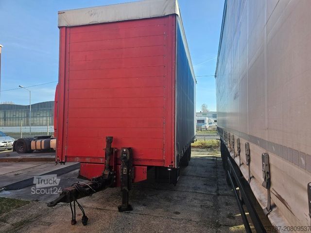 Camion cu platformă și prelată SCANIA G410 Volumen, Edscha, Hubdach+Tandemhänger