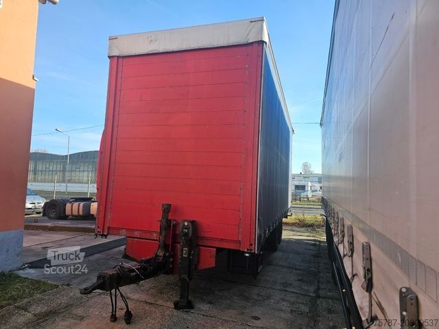 Camion cu platformă și prelată SCANIA G410 Volumen, Edscha, Hubdach+Tandemhänger