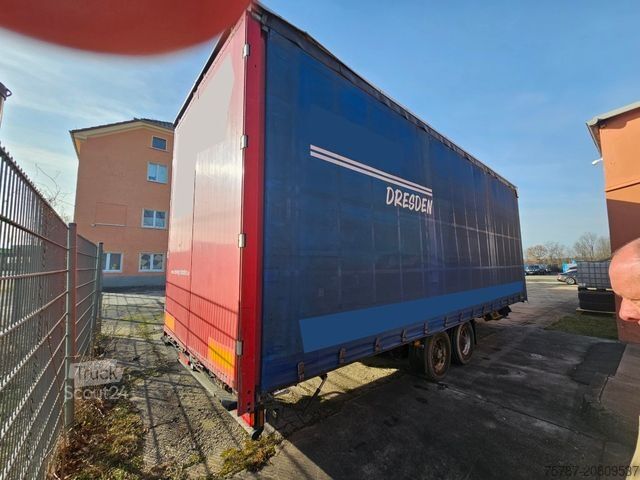 Camion cu platformă și prelată SCANIA G410 Volumen, Edscha, Hubdach+Tandemhänger