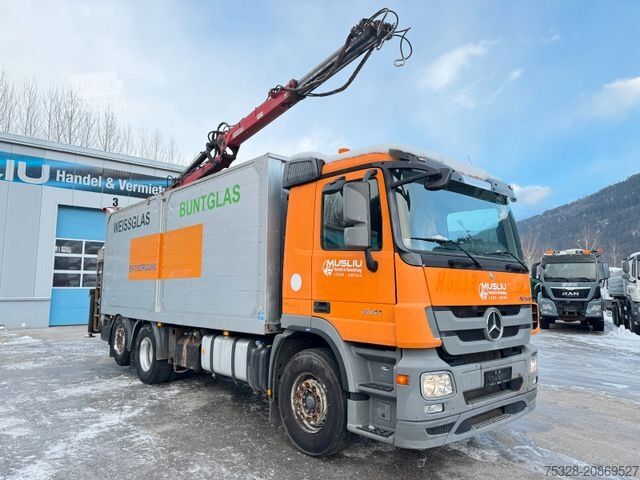 Special purpose truck MERCEDES-BENZ Actros 2541 6X2 Glas/Schrott Transporter Kran