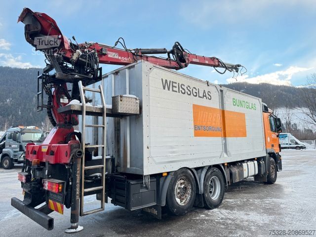 Tovorno vozilo za posebne namene MERCEDES-BENZ Actros 2541 6X2 Glas/Schrott Transporter Kran