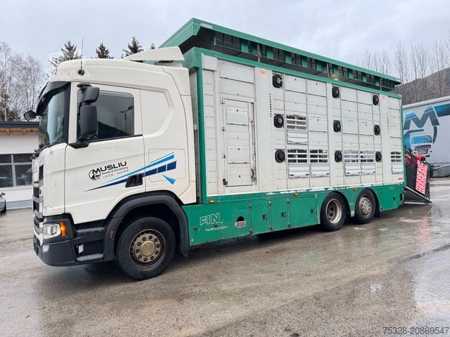 Camion per bestiame SCANIA R 5000 6X2 voll Luft Retarder Finkl 2 Stock Funk