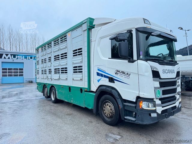 Tovorni avtomobil za prevoz živine SCANIA R 5000 6X2 voll Luft Retarder Finkl 2 Stock Funk