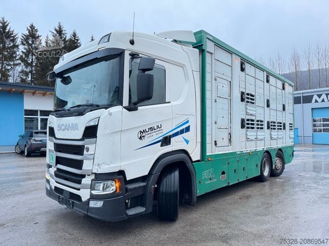Camion per bestiame SCANIA R 5000 6X2 voll Luft Retarder Finkl 2 Stock Funk