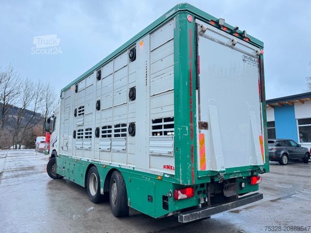 Camion per bestiame SCANIA R 5000 6X2 voll Luft Retarder Finkl 2 Stock Funk