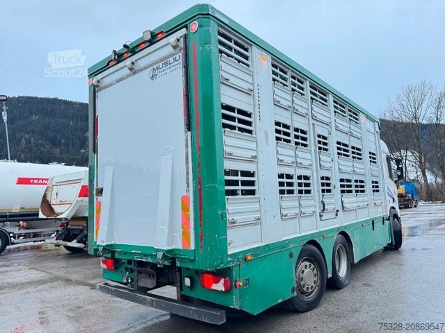 Tovorni avtomobil za prevoz živine SCANIA R 5000 6X2 voll Luft Retarder Finkl 2 Stock Funk