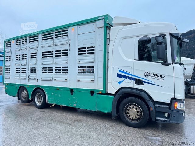 Camion per bestiame SCANIA R 5000 6X2 voll Luft Retarder Finkl 2 Stock Funk