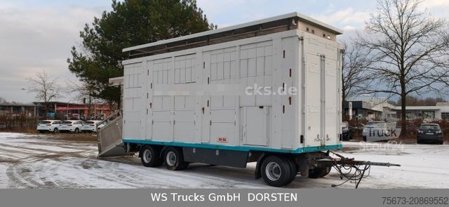 Remolque de transporte de caballos  KABA 3 Stock  Hubdach Viehanhänger