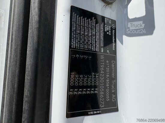Camion ribaltabile trilaterale MERCEDES-BENZ AROCS 3445 3 SEITENKIPPER BORDMATIK
