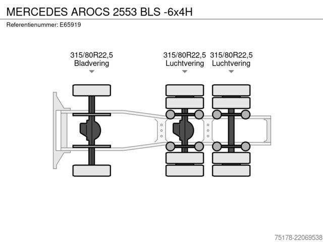 Standard-SZM Mercedes-Benz AROCS 2553 BLS -6x4H