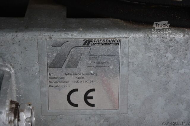 Tresidet tipphenger Trebbiner DH 25.25-13 ADK Elektrohydraulische Dreiseitenkipper 250