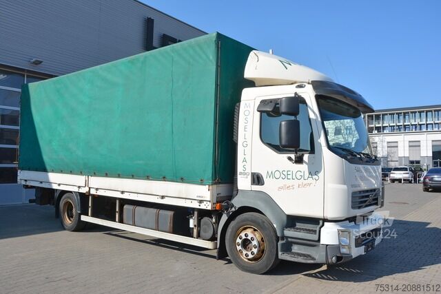 Flatbed truck with tarp volvo FL 280 LBW