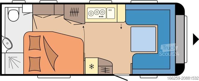 Bivalnik HOBBY Excellent 560 WFU