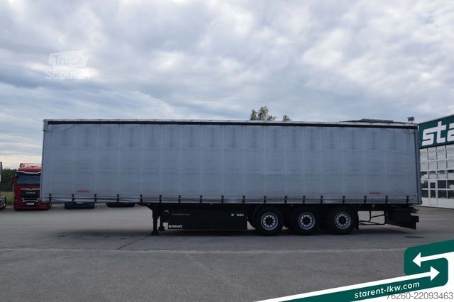 Відкритий напівпричіп з тентом KÖGEL Liftachse, Palettenkasten, BPW, XL Zertifikat