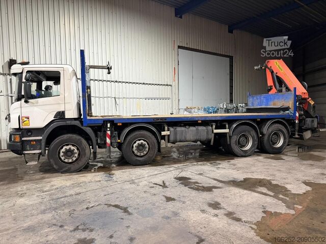 Camión grúa Scania P410 8x4 + CRANE PALFINGER PK33002 F (7x) - RET...