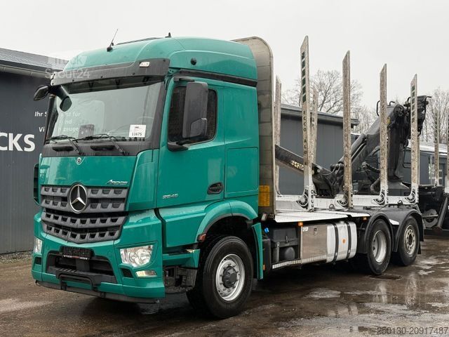 Holztransporter LKW MERCEDES-BENZ Arocs 2546 BL 6x4HAD Palfinger LK Lenk/Lift