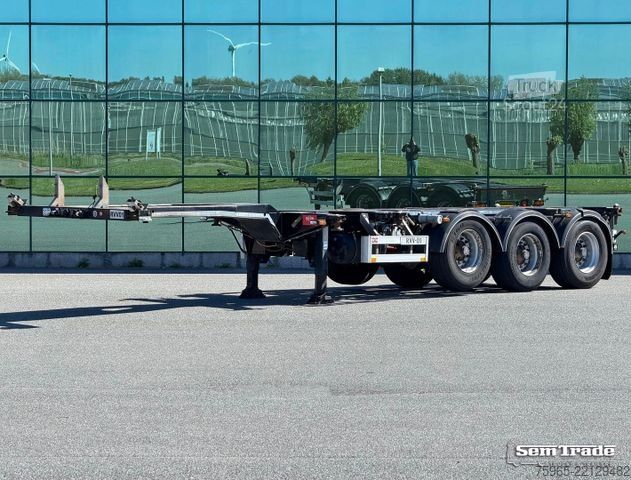 Semi-remorque à carrosserie interchangeable PACTON TXC343 DRUM BRAKES LIFT AXLE 20-30-40-45 FT. TOP