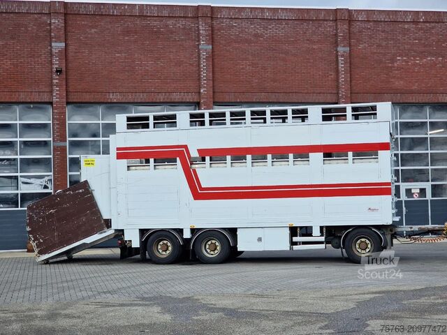 Veetransport Samro 3 axle - 2 deck livestock - Lifting roof - Regn...