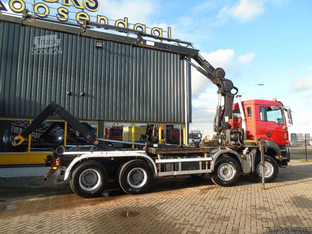 Camion-grue MAN TGA 41.440 8X4 + HIAB 166 E-3 HIPRO + REMOTE + ...