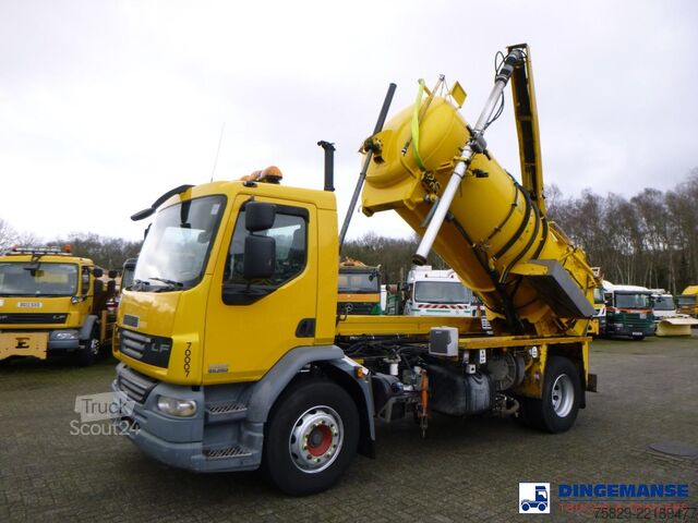 Засмукващо превозно средство D.A.F. LF 55.220 4X2 Whale vacuum tank 8.1 m3