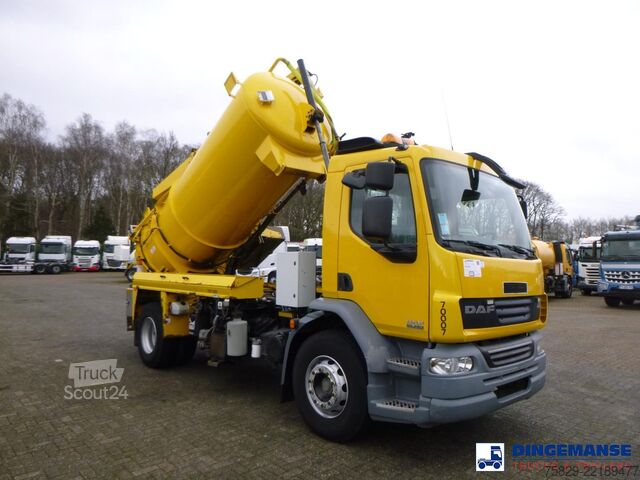 Засмукващо превозно средство D.A.F. LF 55.220 4X2 Whale vacuum tank 8.1 m3