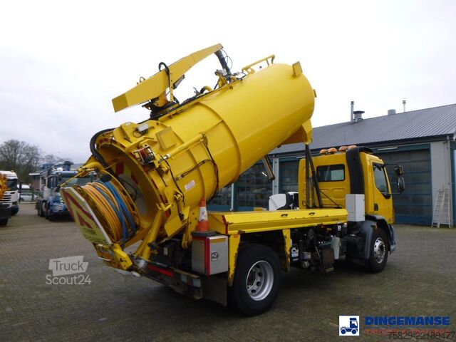 Засмукващо превозно средство D.A.F. LF 55.220 4X2 Whale vacuum tank 8.1 m3
