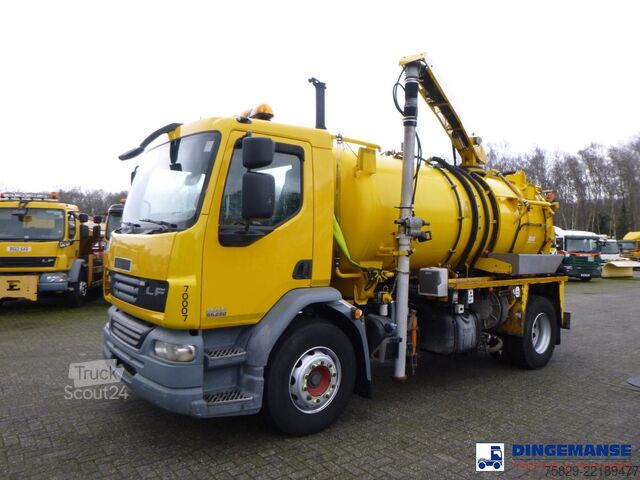 Засмукващо превозно средство D.A.F. LF 55.220 4X2 Whale vacuum tank 8.1 m3