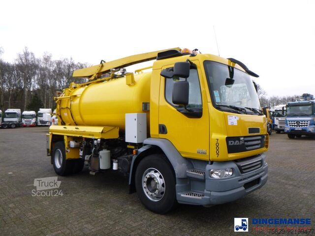Засмукващо превозно средство D.A.F. LF 55.220 4X2 Whale vacuum tank 8.1 m3