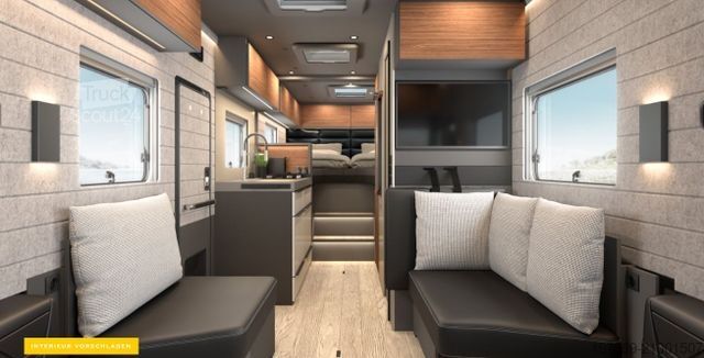 Integraal camper NIESMANN+BISCHOFF Arto 78, Fest-/Gastank,Hubstütz,SAT,Klima,450Ah