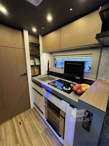 Integraal camper NIESMANN+BISCHOFF Arto 84, Gas-/Festtank,Sat,Autark,Eifelgrau,AHK