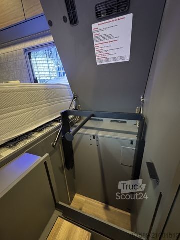 Integraal camper NIESMANN+BISCHOFF Arto 84, Gas-/Festtank,Sat,Autark,Eifelgrau,AHK