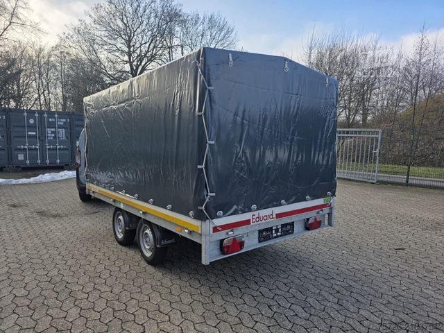 Remorque ouverte avec bâche EDUARD Pritsche Plane 2 T Hochladeanhänger 3,10L 1,80 B