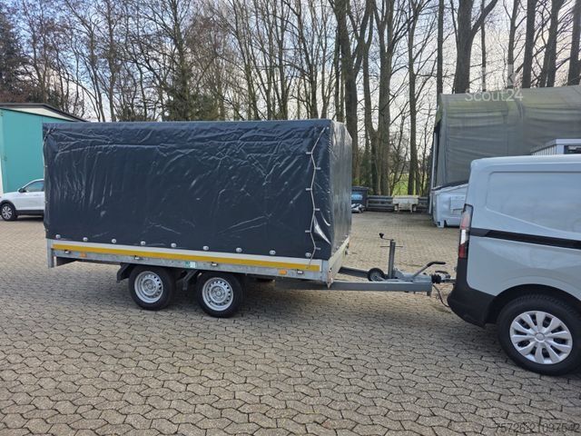 Remorque ouverte avec bâche EDUARD Pritsche Plane 2 T Hochladeanhänger 3,10L 1,80 B