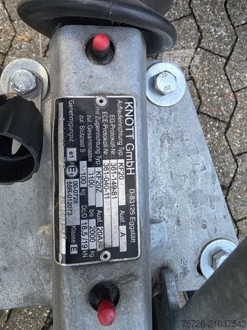 Remorque ouverte avec bâche EDUARD Pritsche Plane 2 T Hochladeanhänger 3,10L 1,80 B