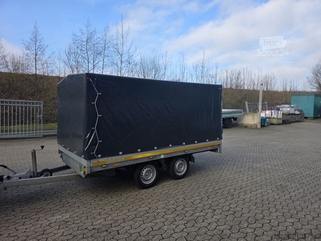 Remorque ouverte avec bâche EDUARD Pritsche Plane 2 T Hochladeanhänger 3,10L 1,80 B