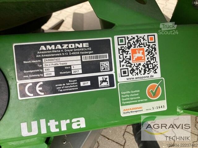Rozmetadlo hnojív Amazone ZA-V 3200 SUPER PROFIS TRONIC