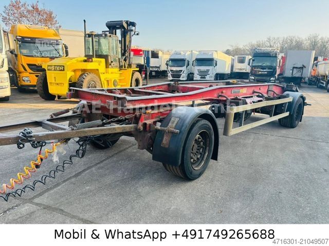 Roll off trailer HÜFFERMANN HSA 18.70 Abrollanhänger Drehschemel | Wabco