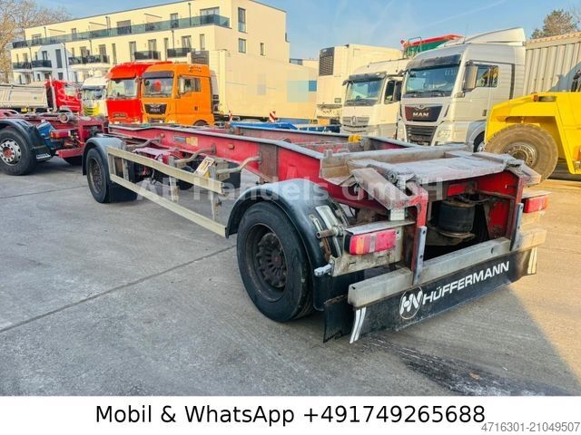 Roll off trailer HÜFFERMANN HSA 18.70 Abrollanhänger Drehschemel | Wabco