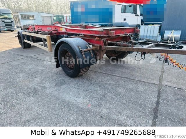 Roll off trailer HÜFFERMANN HSA 18.70 Abrollanhänger Drehschemel | Wabco