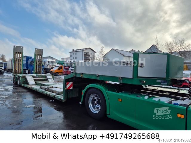 Low loader semitrailer DOLL T2H Forst Teleskop 5,7M *Funk|Rampen|2xLenkachse